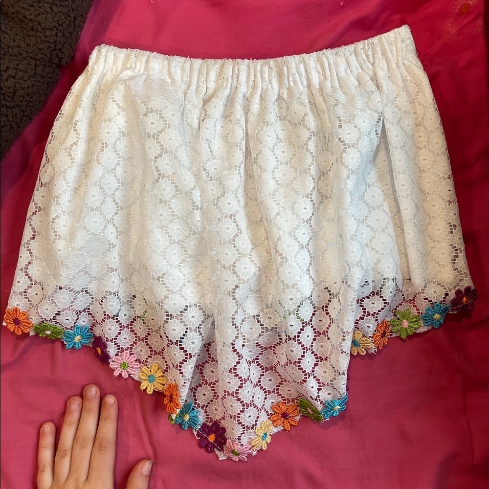 NWOT Ragged Priest x LF Crop Floral Lace Tube Top
